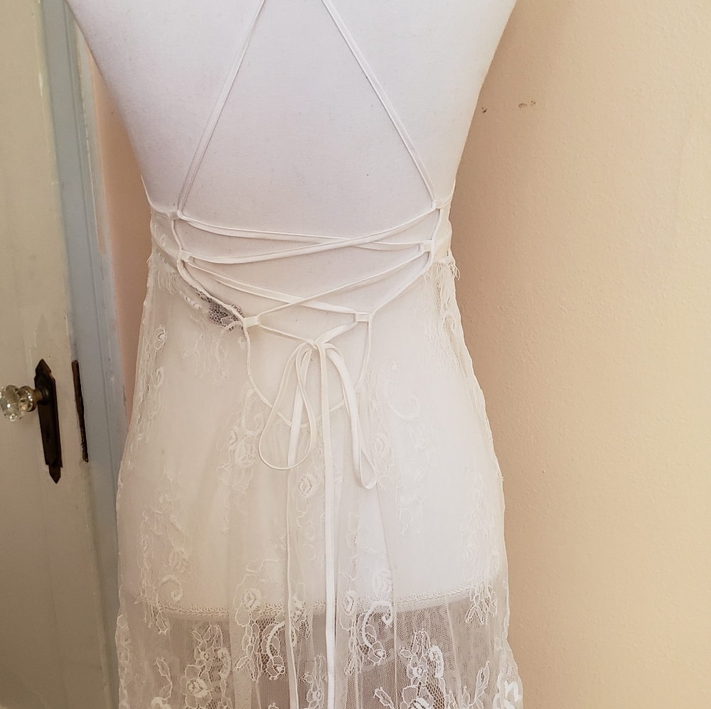 Victorias secret white lace angelic babydoll